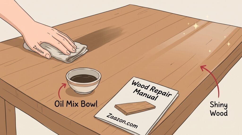 how to repair scratched wooden furniture