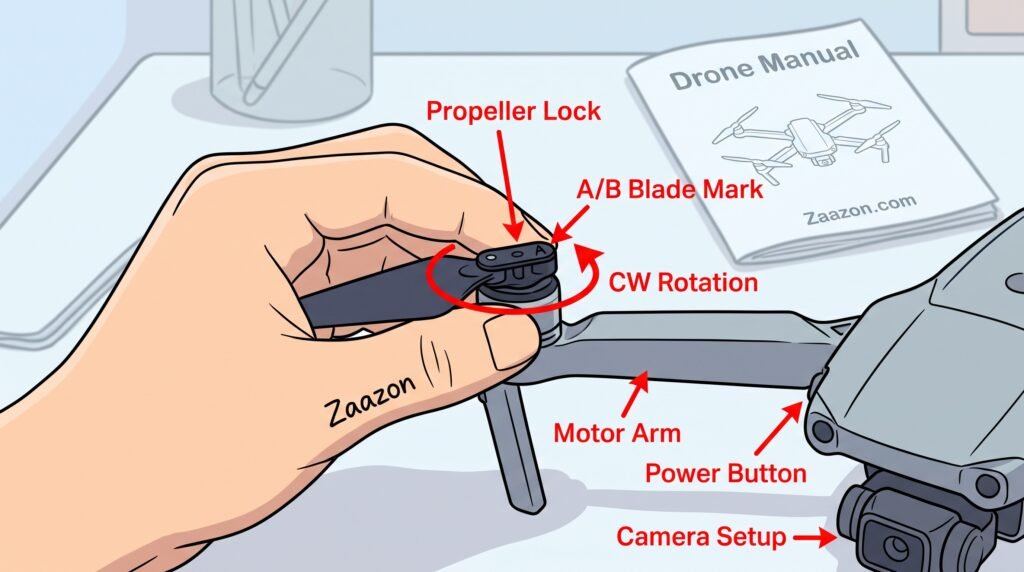 why drone propellers wont spin