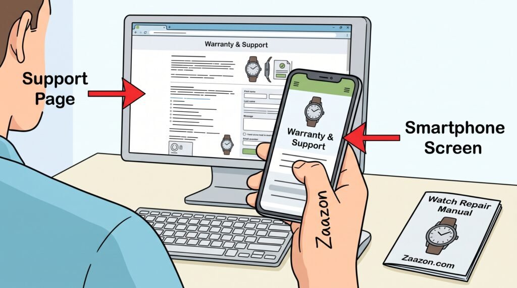 checking warranty and support options for slow smart watch repair