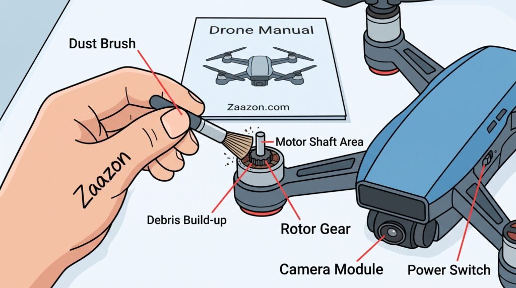 why drone propellers wont spin