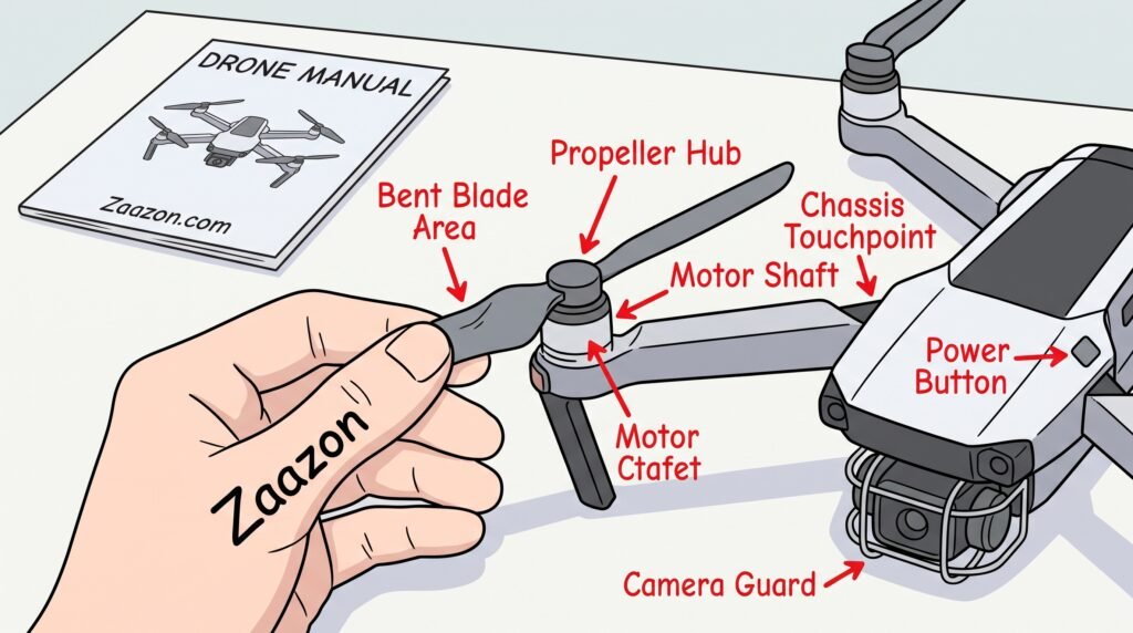 why drone propellers wont spin