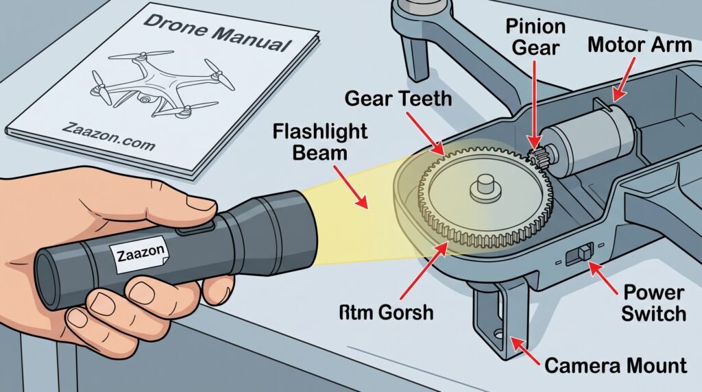 why drone propellers wont spin
