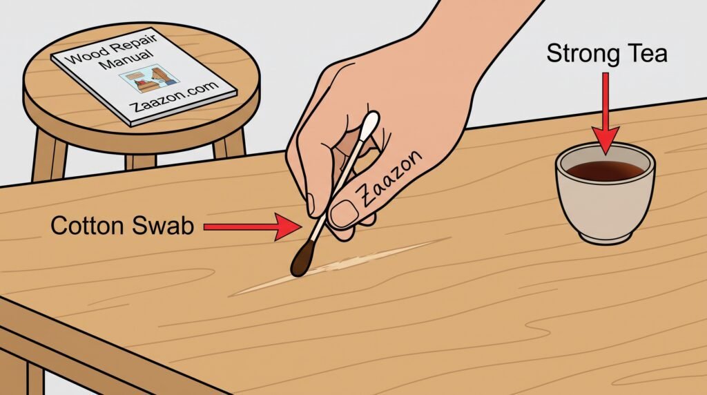 how to repair scratched wooden furniture