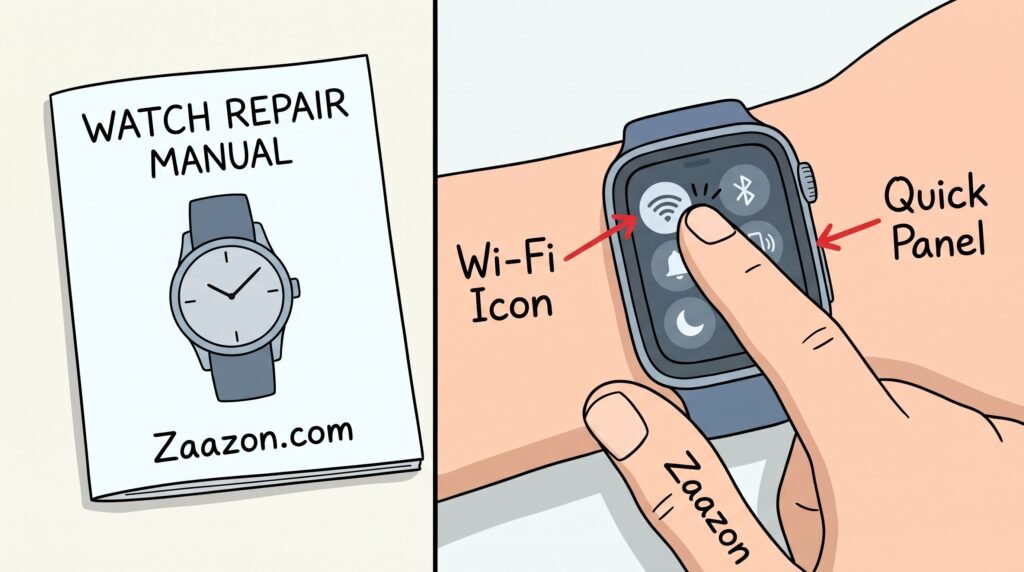 disabling unused wifi radios in smart watch quick settings panel