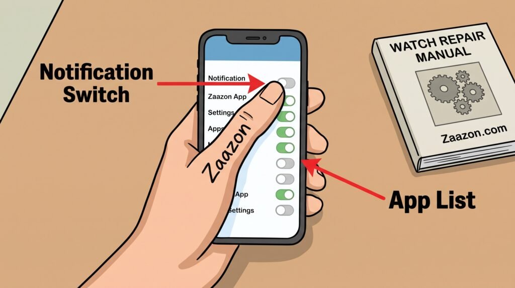 disabling non essential app notifications on mobile watch companion app